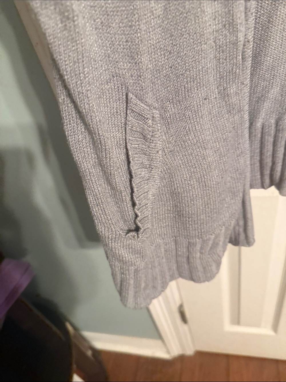 Caslon Light Gray Open-Knit Sweater - Picture 4 of 8